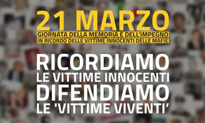 Giornata della Memoria e dell'impegno nel ricordo delle vittime di mafia