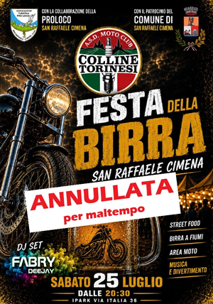 Festa della Birra 2026 - ANNULLATA per MALTEMPO