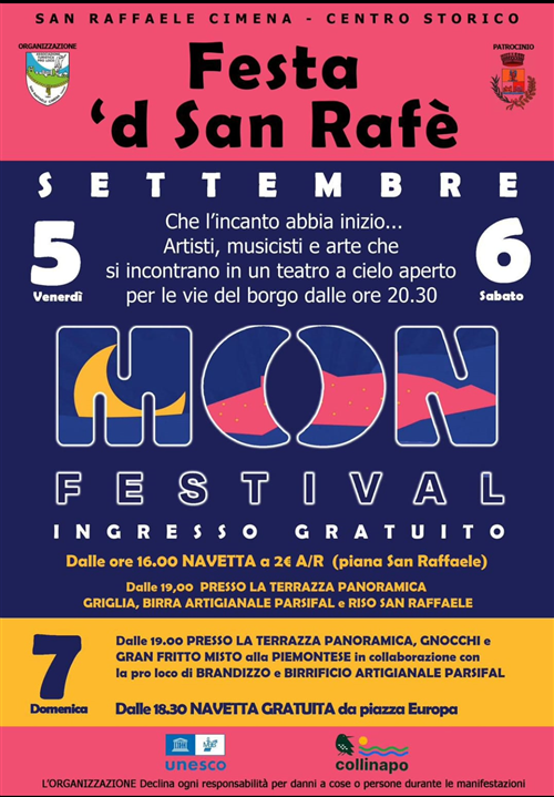Moon Festival e Festa 'd San Rafè 2025