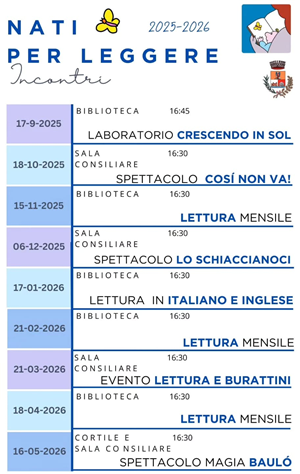 Biblioteca Comunale - Nati per Leggere - Evento